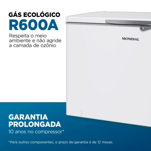 Freezer e Refrigerador Horizontal 308L branco - FHZ-01-W320  220V