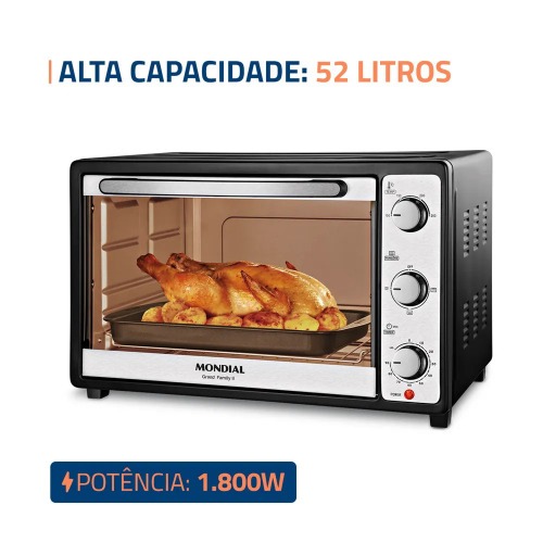 Forno el�trico 1800W 52 litros Grand Family II - FR-52-B  110V