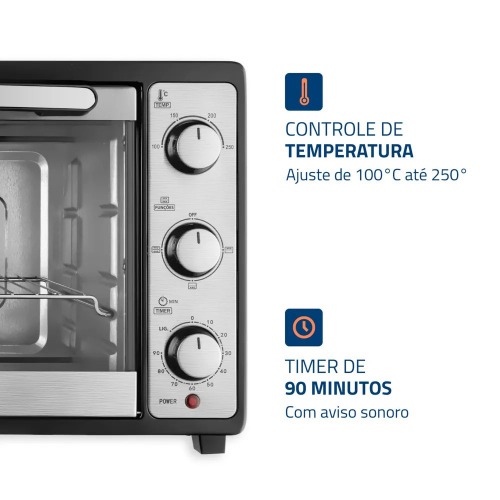 Forno el�trico 1800W 52 litros Grand Family II - FR-52-B  110V