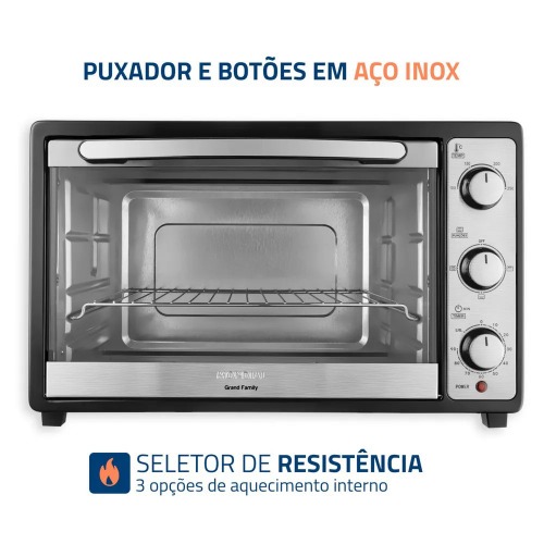 Forno el�trico 1800W 52 litros Grand Family II - FR-52-B  110V