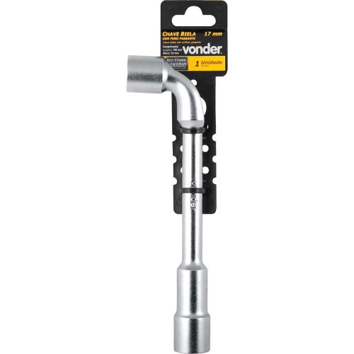 Chave biela com furo passante 17 mm