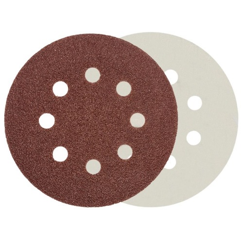 Disco de lixa com pluma 125 mm 8 furos grão 150 com 10 peças - 08.025 Disco de lixa com pluma 125 mm 8 furos grão 150 com 10 peças - 08.025