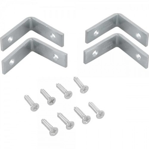 Cantoneira para cortina 3 x 3 cm zincada com 4 peas