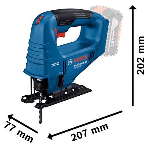 Serra tico tico a bateria 18V Brushless Sem bateria - GST 183-L