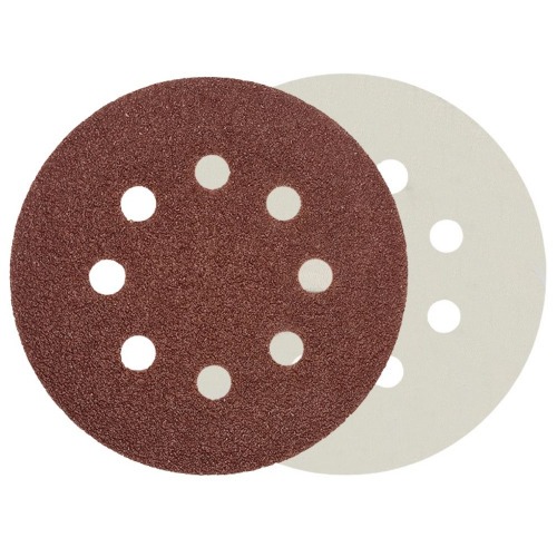 Disco de lixa com pluma 125 mm 8 furos grão 80 com 10 peças - 08.019 Disco de lixa com pluma 125 mm 8 furos grão 80 com 10 peças - 08.019