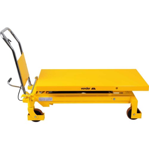 Mesa hidráulica pantográfica capacidade 1500kg com roda de PU MPP 1500 Mesa hidráulica pantográfica capacidade 1500kg com roda de PU MPP 1500