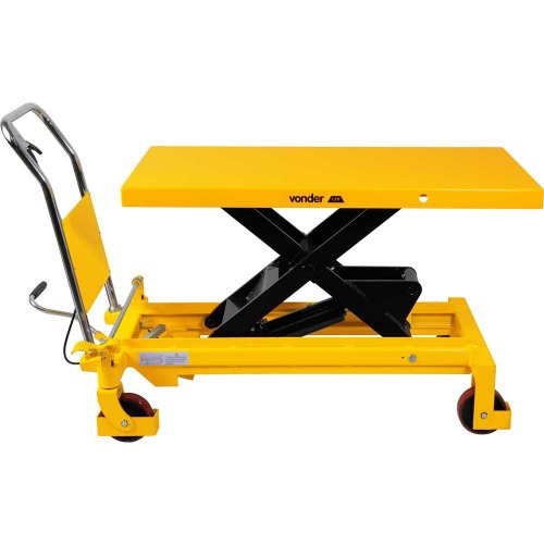 Mesa hidráulica pantográfica capacidade 1500kg com roda de PU MPP 1500 Mesa hidráulica pantográfica capacidade 1500kg com roda de PU MPP 1500