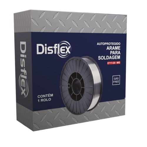 Arame para solda mig 1,0 mm rolo 1 kg uso sem gs - E71T-GS