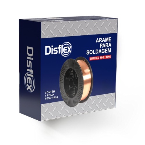 Arame para solda mig 1,0 mm rolo 15 kg - ER70S-6 Arame para solda mig 1,0 mm rolo 15 kg - ER70S-6