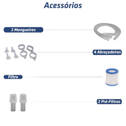 Bomba de filtragem para piscina 3025 l/h - FILTER3000  220V