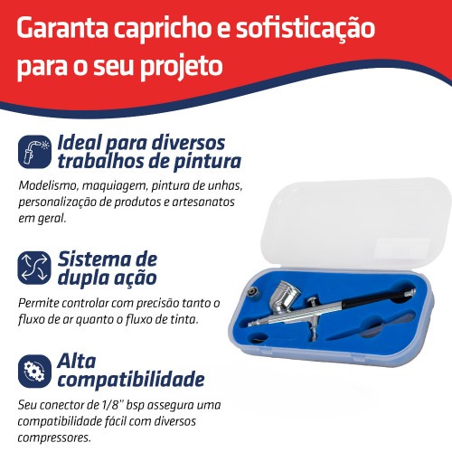 Aergrafo de gravidade dimetro do bico 0,3 mm - P103