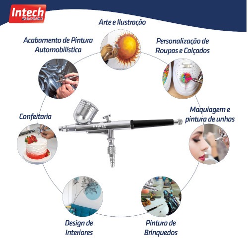 Aergrafo de gravidade dimetro do bico 0,3 mm - P103
