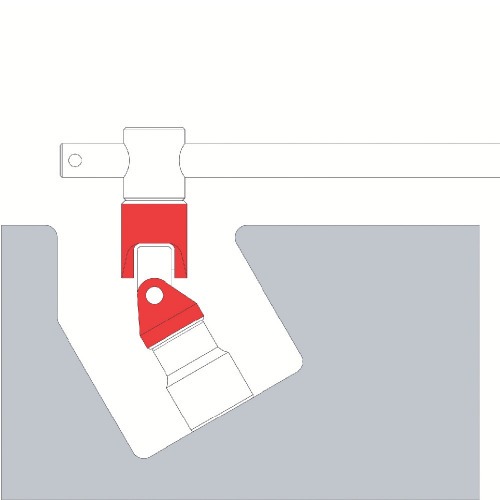 Junta universal com encaixe de 1/2