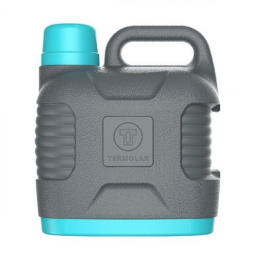 Garrafão térmico 5 Litros cinza plus e verde litoral - Supertermo Garrafão térmico 5 Litros cinza plus e verde litoral - Supertermo