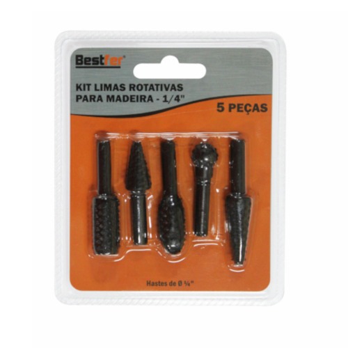Kit de lima rotativa para madeira 1/4 Kit de lima rotativa para madeira 1/4