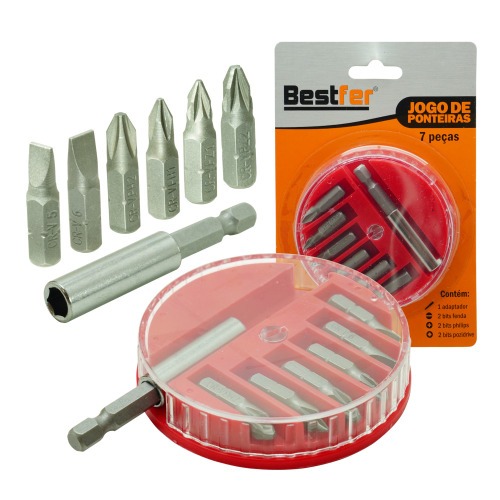 Jogo de ponteiras 7 peças - BFH3380 Jogo de ponteiras 7 peças - BFH3380