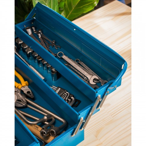 Caixa sanfonada para ferramentas com 5 gavetas Caixa sanfonada para ferramentas com 5 gavetas