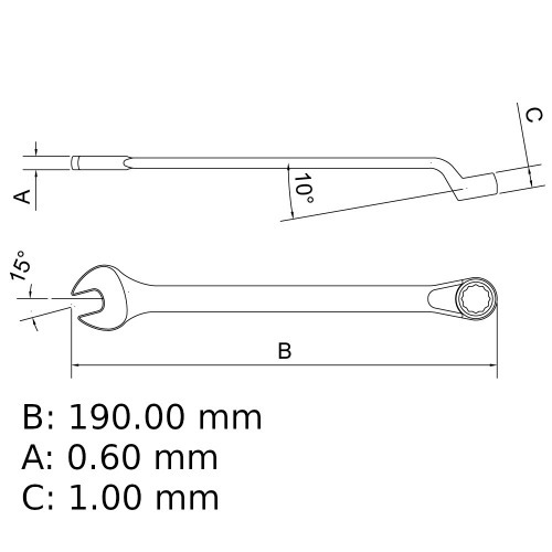 Chave combinada 9/16