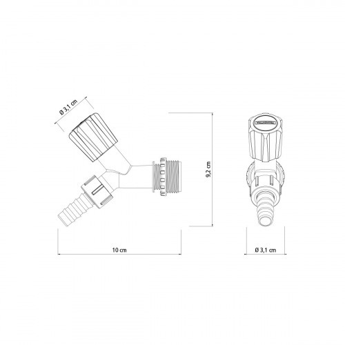 Torneira de pl�stica para jardim 