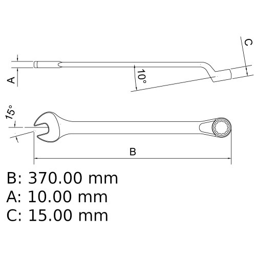 Chave combinada 29 mm ao cromo vandio