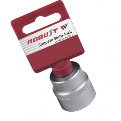 Soquete estriado 23 mm encaixe de 1/2