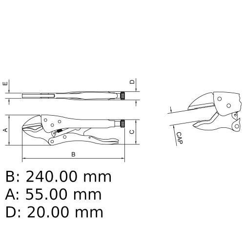 Alicate de press�o 10