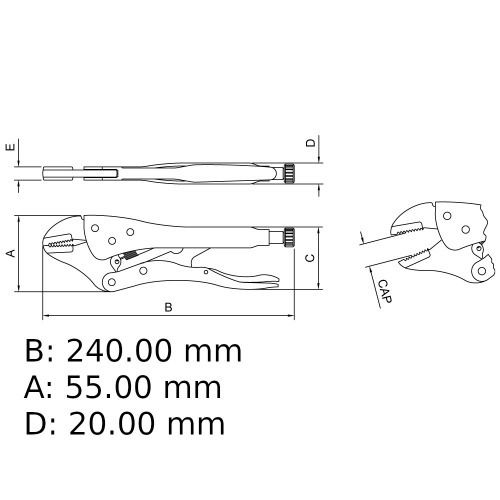 Alicate de press�o 10