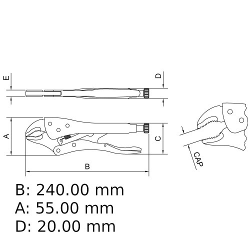 Alicate de presso 10