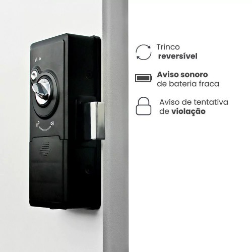 Fechadura digital com biometria de sobrepor Smart lock - SL140B