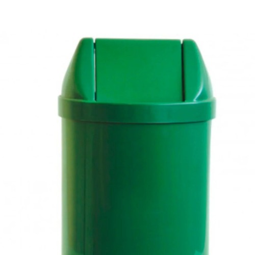 Cesto coletor de lixo 14L tampa basculante sem adesivo - CS24VD