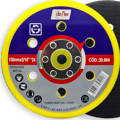 Disco de borracha para lixa 6