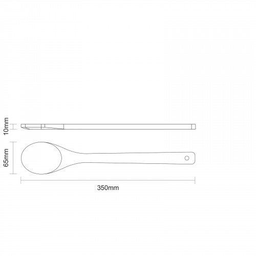 Colher de bambu natural 35 cm