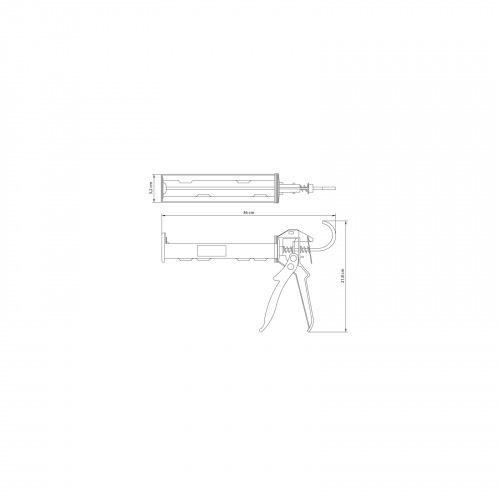 Aplicador de silicone tipo pistola 280ml - Master