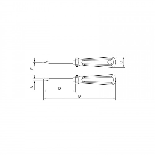 Chave de fenda isolada 5/16 x 6