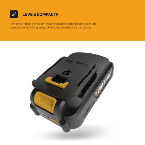 Bateria ons de ltio 21V 2Ah intercambavel - K21 BT02 