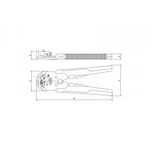 Alicate desencapador de fios ao carbono 8