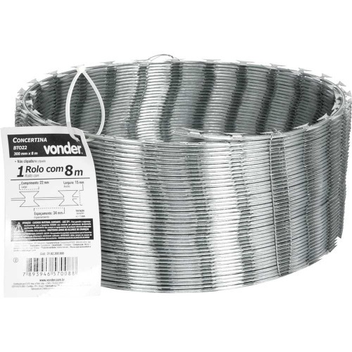Concertina 300 mm x 10 m no clipada