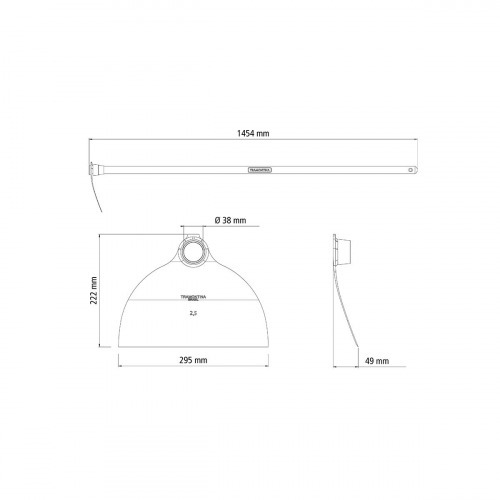 Enxada larga 2.5 cabo de madeira de 145 cm