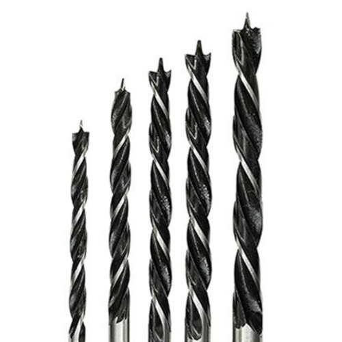 Jogo de broca para madeira 3 pontas 4 a 10 mm com 5 peças - 29.086 Jogo de broca para madeira 3 pontas 4 a 10 mm com 5 peças - 29.086