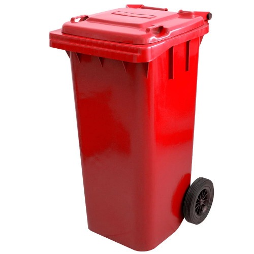 Cesto de lixo gari 120L sem adesivo com rodas de 200mm - C120VM Cesto de lixo gari 120L sem adesivo com rodas de 200mm - C120VM