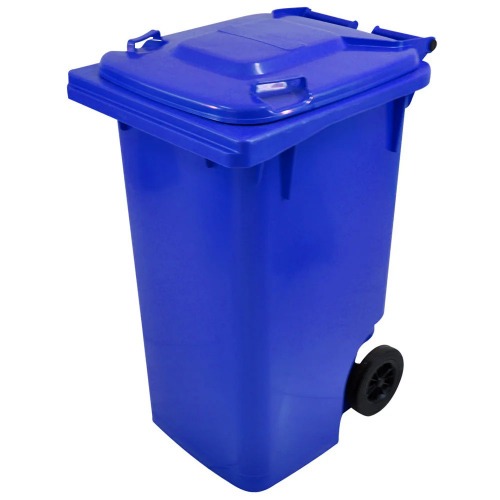 Cesto de lixo gari 240L com rodas de 200 mm sem pedal - C240AZ Cesto de lixo gari 240L com rodas de 200 mm sem pedal - C240AZ