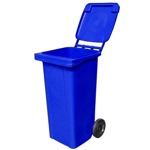 Carrinho coletor de lixo 120 litros sem pedal - 13741