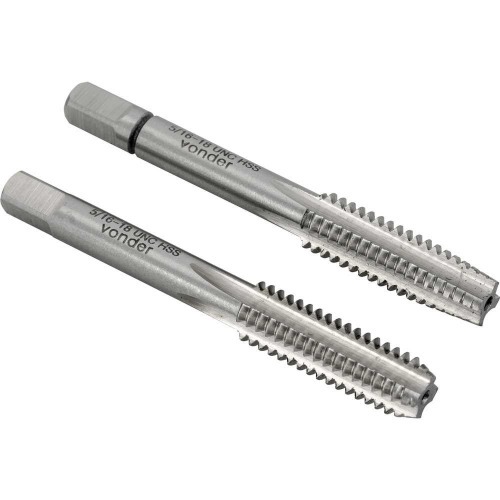 Jogo de macho manual aço rápido 5/16 Jogo de macho manual aço rápido 5/16