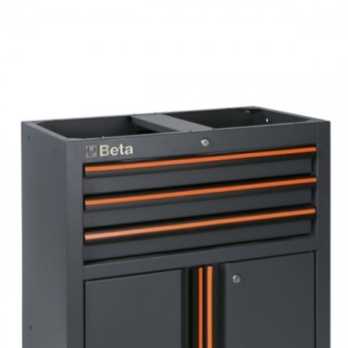 M�dulo para arm�rio modular com 2 portas e 3 gavetas - C45PRO M3A