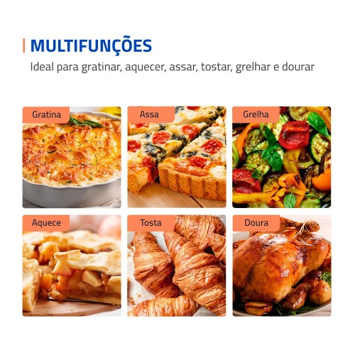 Forno eltrico 1800W 52 litros Grand Family II - FRN-52-B  110V