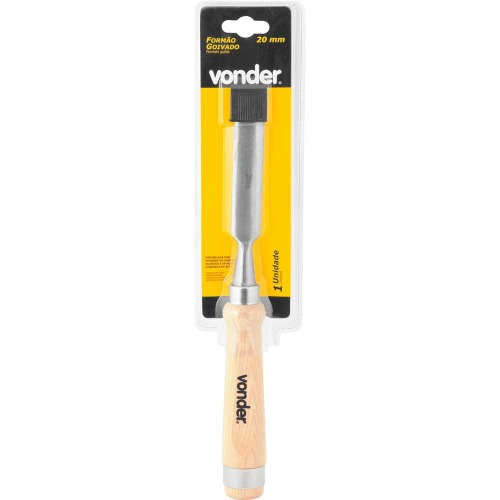 Formão goivado 20 mm com cabo de madeira Formão goivado 20 mm com cabo de madeira