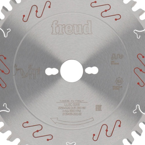 Disco de serra para madeira 250 mm x 30 mm 48 dentes - LU3C 0200