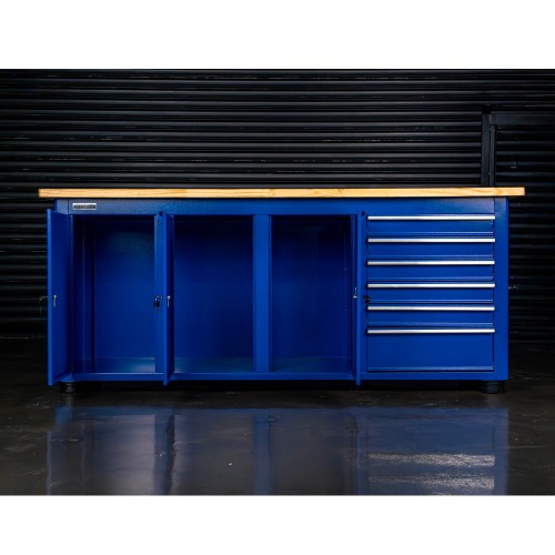 Bancada fechada com 6 gavetas e 3 portas RLL-214