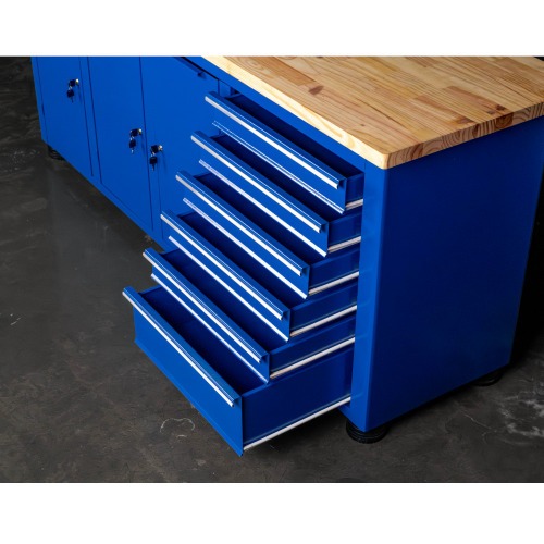 Bancada fechada com 6 gavetas e 3 portas RLL-214