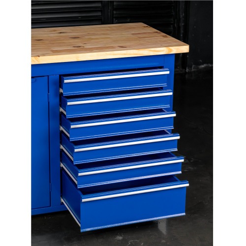 Bancada fechada com 6 gavetas e 3 portas RLL-214